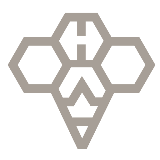Hyve Taupe Logo - Bee Transparent